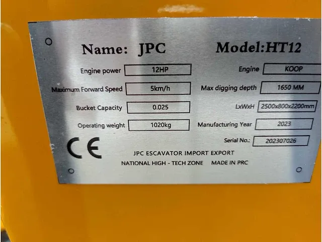Jpc - ht12 - minigraafmachine - 2023 - afbeelding 21 van  22