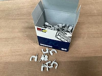 Jsl kabelclip 12 mm grijs, doos 100 stuks (31x) - afbeelding 1 van  3