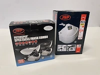 Jsp fmp3v filterspec masker met bril + 8x10 jsp ffp2 filters - afbeelding 1 van  5