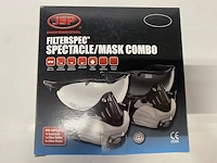 Jsp fmp3v filterspec masker met bril + 8x10 jsp ffp2 filters - afbeelding 5 van  5