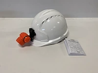 Jsp veiligheidshelm wit + lamp - 5st - afbeelding 3 van  4