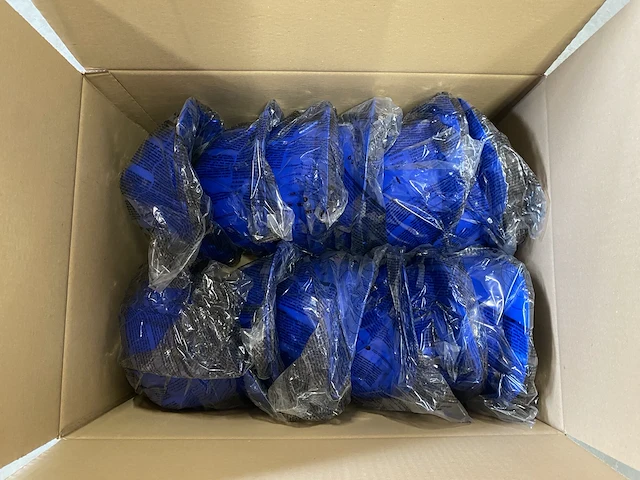 Jsp veiligheidshelmen self assembly blauw - 12st - afbeelding 2 van  3