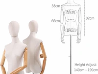 Jueraori kledingpop - afbeelding 2 van  3