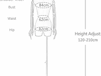 Jueraori kledingpop - afbeelding 2 van  3