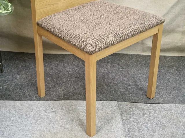 Jules wooden with fabrics - dining chairs (6x) - afbeelding 3 van  5
