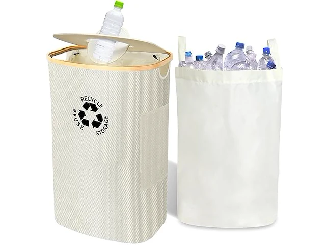 Junebrushs verzamelcontainer met deksel, 100 l - afbeelding 1 van  5