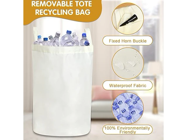 Junebrushs verzamelcontainer met deksel, 100 l - afbeelding 3 van  5