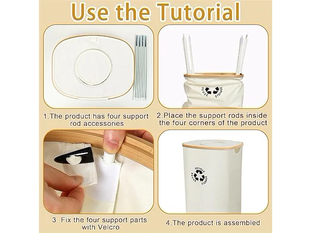 Junebrushs verzamelcontainer met deksel, 100 l - afbeelding 4 van  5