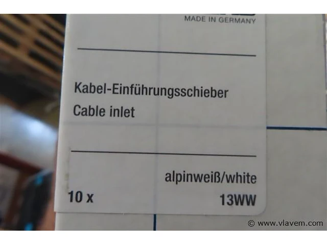 Jung invoerstukje alpine wit voor buis 16mm, 10 verpakkingen - afbeelding 2 van  3