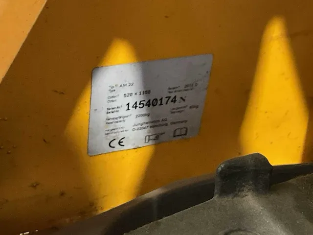 Jungheinrich am 22 hand hydraulische palletwagen - afbeelding 2 van  2