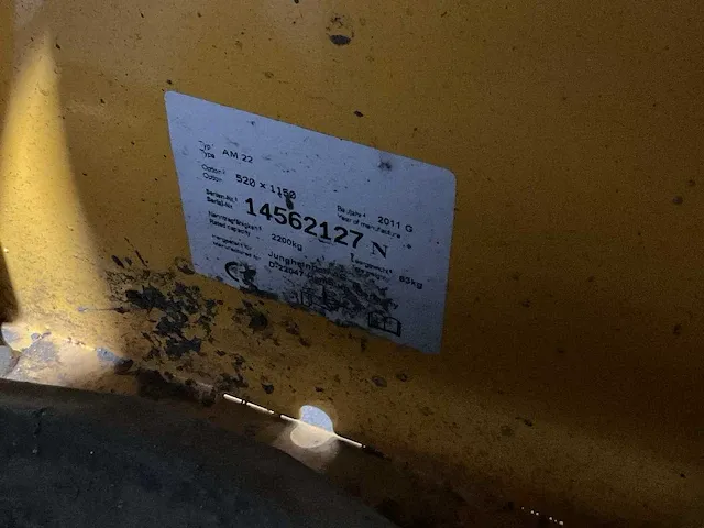 Jungheinrich am 22 hand hydraulische palletwagen - afbeelding 2 van  2