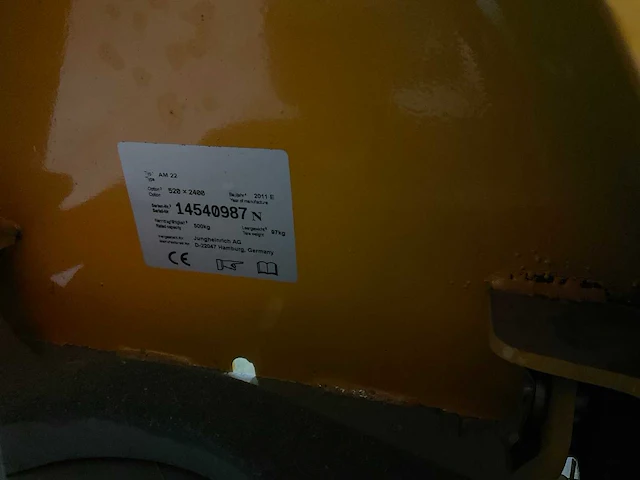 Jungheinrich am22 hand hydraulische palletwagen - afbeelding 8 van  8
