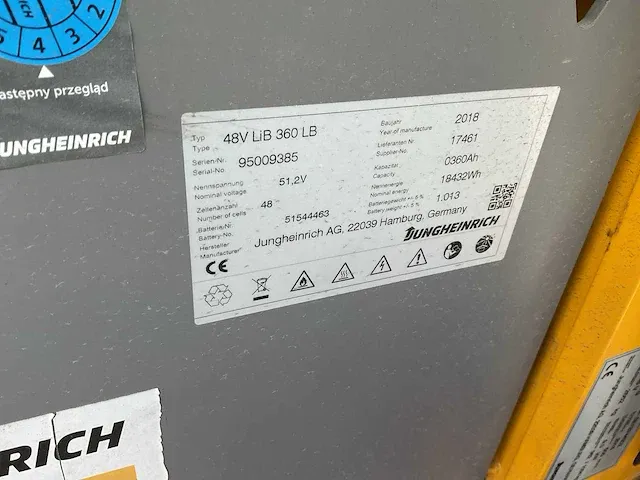 Jungheinrich efg df lithium - 2018 - afbeelding 8 van  20