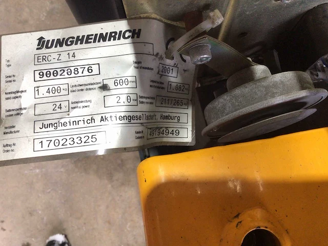 Jungheinrich erc z14 stapelaar - afbeelding 8 van  16