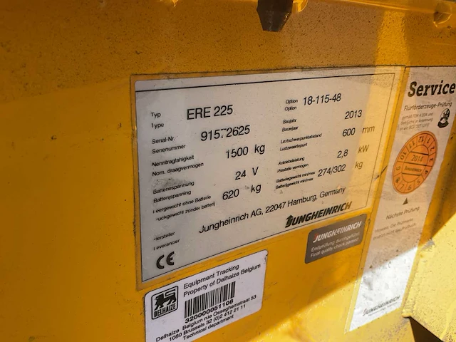 Jungheinrich ere 225 elektrische palletwagen - afbeelding 2 van  10