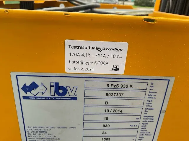 Jungheinrich etm 325 reach truck - afbeelding 10 van  10