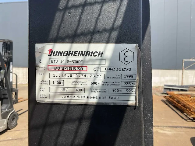 Jungheinrich etv14g-530dz reachtruck - afbeelding 4 van  14