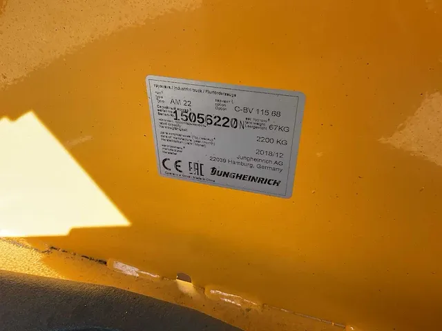Jungheinrich hand hydraulische palletwagen (3x) - afbeelding 4 van  4
