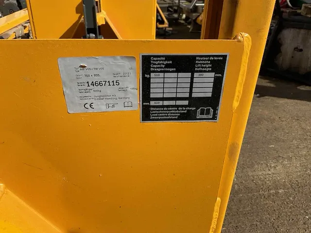 Jungheinrich hand hydraulische palletwagen - afbeelding 4 van  4