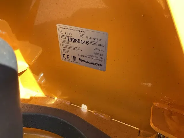 Jungheinrich hand hydraulische palletwagen - afbeelding 4 van  5