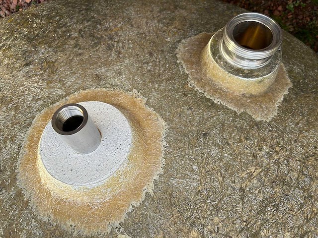 Juno polyester verticale vacuüm opslagtank, gebruikt als watertank voor opslag regenwater. - afbeelding 5 van  7