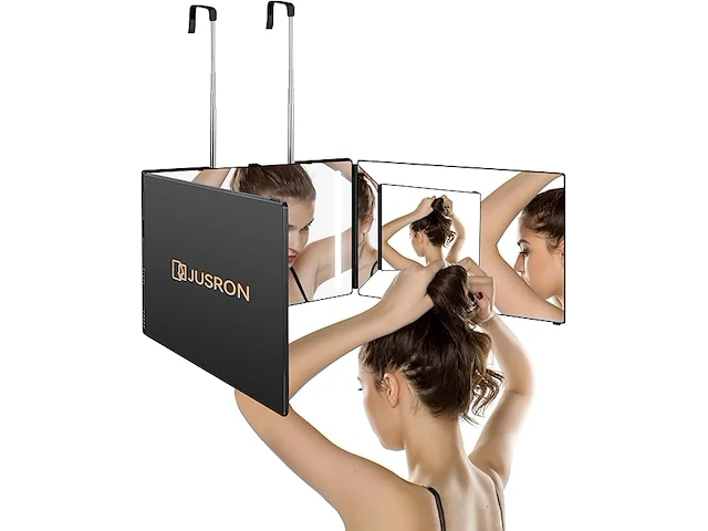 Jusron 360° opvouwbare spiegel met licht - afbeelding 1 van  4