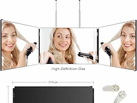 Jusron 360° opvouwbare spiegel met licht - afbeelding 3 van  4