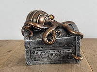 Juwelenkistje octopus steampunk h12cm - afbeelding 2 van  3