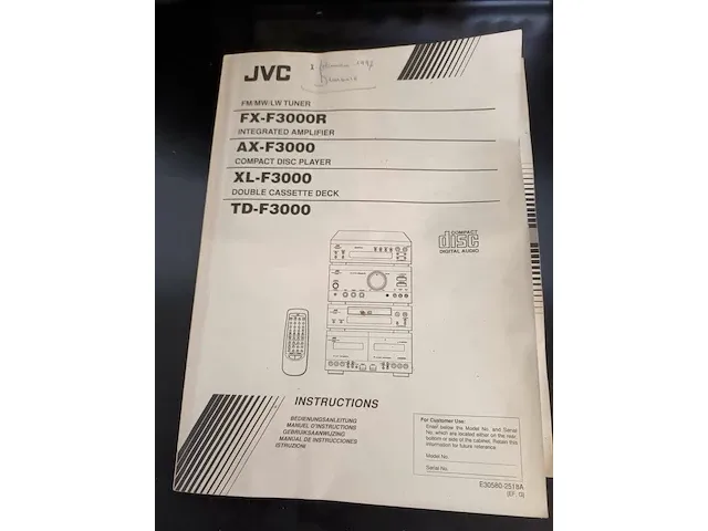 Jvc stereoketen met afstandsbediening - afbeelding 2 van  4