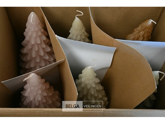 Kaarsen thema kerstboom - afbeelding 2 van  3