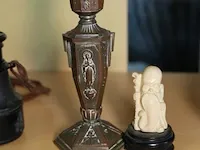 Kaarsenhouder en sierbeeldje - afbeelding 1 van  1