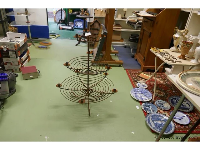 Kaarsenhouder in ijzer - afbeelding 1 van  2