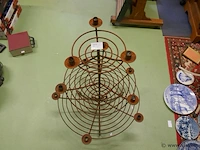 Kaarsenhouder in ijzer - afbeelding 2 van  2