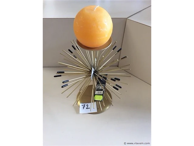 Kaarsenhouder metaal - afbeelding 1 van  2