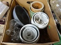 Kaarshouder en potjes met diverse kaarsen - afbeelding 4 van  8