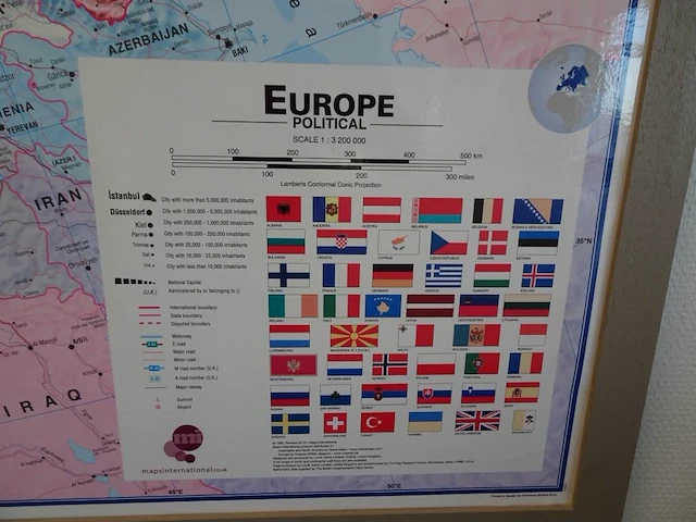 Kaart van europa - afbeelding 2 van  2