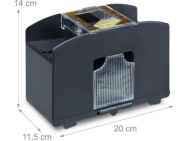Kaartenschudmachine 4 decks - afbeelding 2 van  4