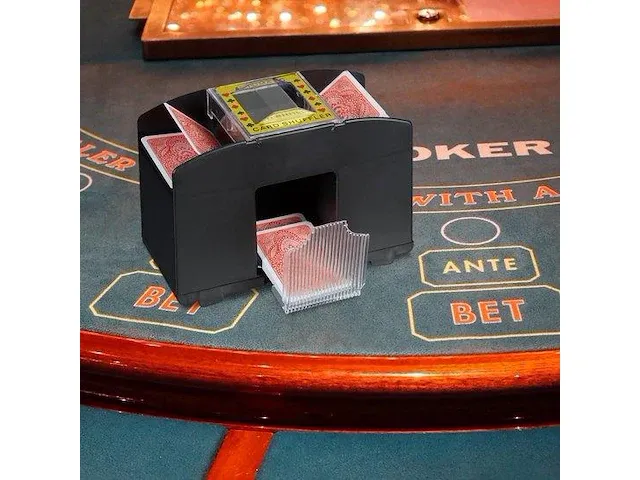 Kaartenschudmachine 4 decks - afbeelding 4 van  4