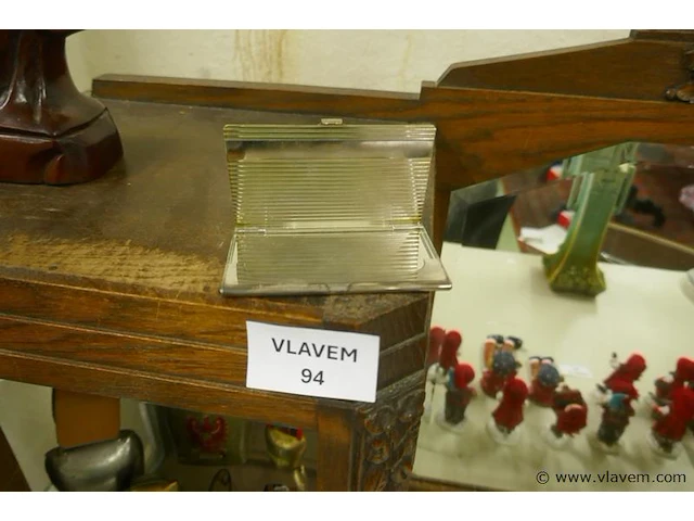Kaartjeshouder verzilverd - afbeelding 1 van  1