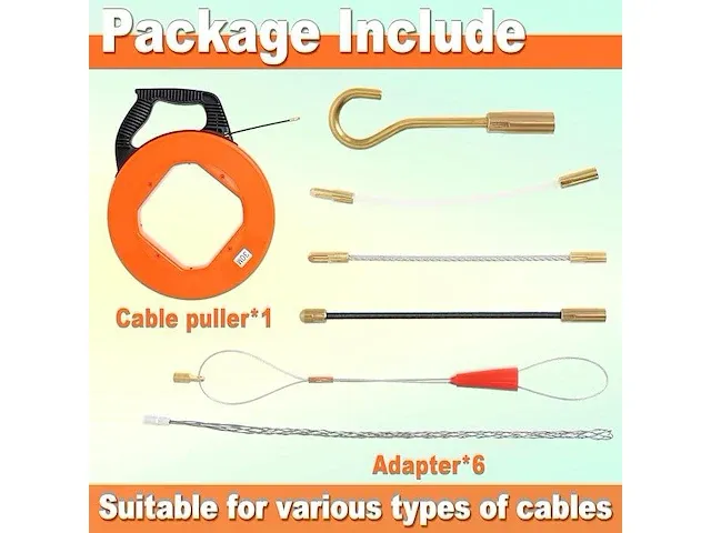 Kabeltrekhulp 30 m, 4 mm - afbeelding 2 van  2