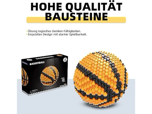 Kadele oranje basketbalblokset - afbeelding 4 van  5