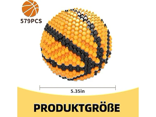 Kadele oranje basketbalblokset - afbeelding 5 van  5