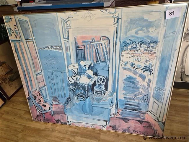 Kader 90x110cm, glas gebroken - afbeelding 1 van  3