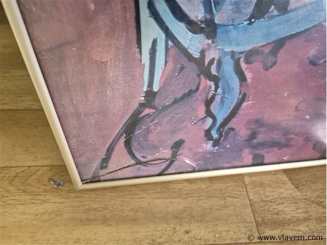 Kader 90x110cm, glas gebroken - afbeelding 3 van  3