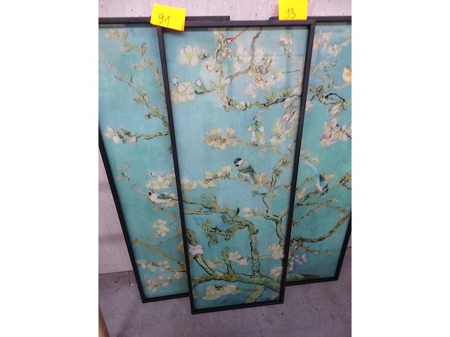 Kader blauw vogels - afbeelding 1 van  1