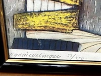 Kader glas getekend h:43 cm x 53 cm - afbeelding 2 van  2