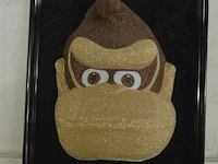 Kader met 3d donkey kong, home deco collection 33x43cm - afbeelding 1 van  2