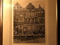 Kader met glas in de balans getekend - afbeelding 1 van  2