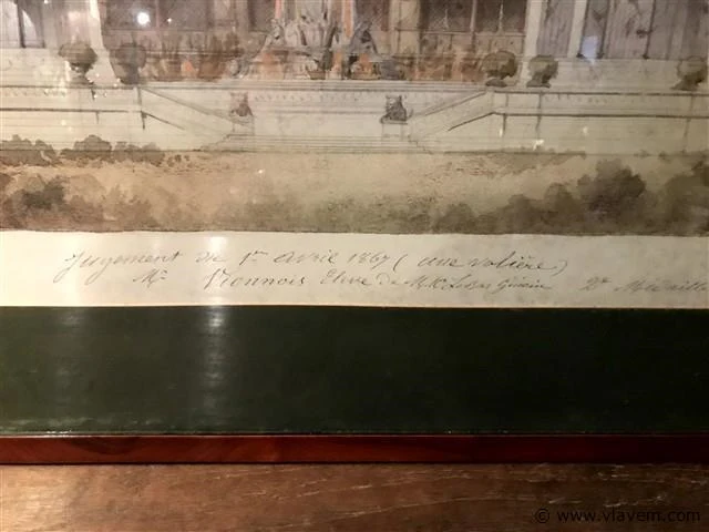 Kader met glas volière getekend - afbeelding 3 van  3