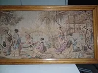Kader met tafereel op doek - afbeelding 3 van  3